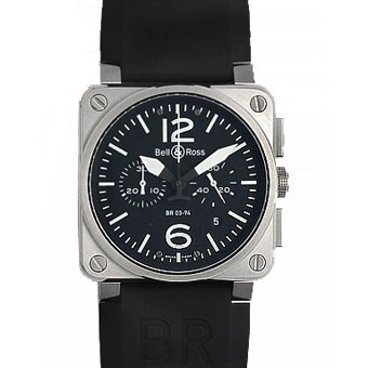 BELL＆ROSS ベル&ロス スーパーコピー BR03-94B-R クロノグラ ブラック